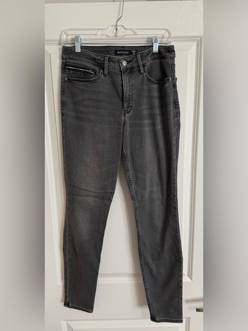 Athleta Women’s Slim Straight Charcoal Gray Jeans